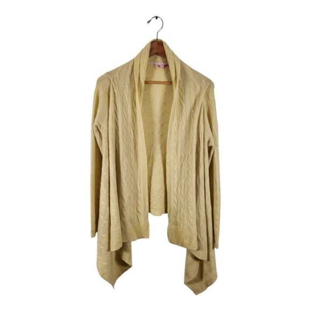 Lilly Pulitzer Cashmere Cable Knit Cardigan Wrap Womens Small‎ Medium